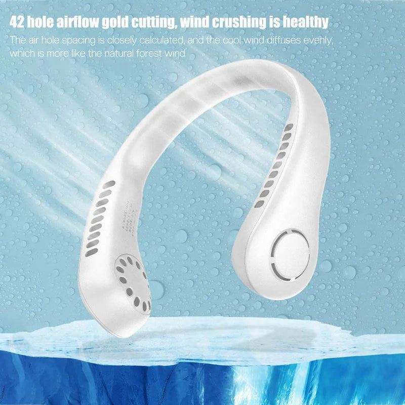 Vaneless Neck Hanging Fan - 360° Cooling